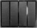Repa Market Air Vent Cover 16x12 Inch Black Galvanized Steel Louvered Grill by RepaMarket