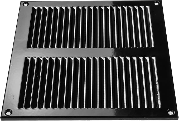 Repa Market 8x8 Inch Air Vent Cover/Black Galvanized Steel Louvered Grill Cover - Image 8