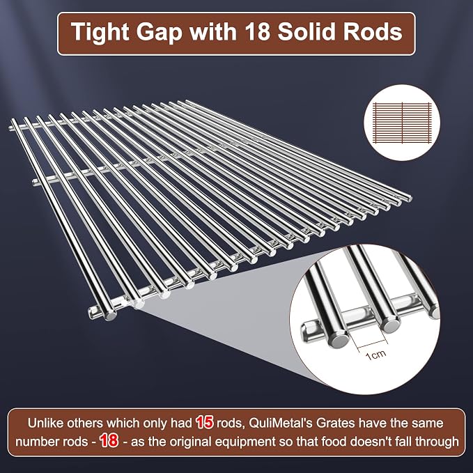 Grill Parts for Weber Genesis 300 Series, 19.5" Grill Grates for Weber Genesis - Image 5