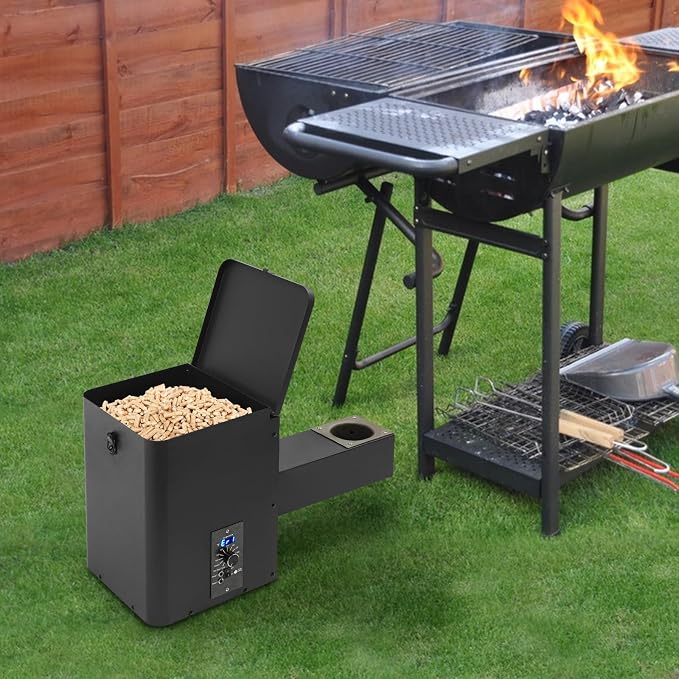 Electric Wood Pellet Smoker Grill Part, 250W 180℉ -500℉ Vertical Pellet Smoker - Image 7