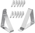 Large Tablecloth Clips- 12 Pack Stainless Steel, Rust Proof Table Cloth Holding by Clipra