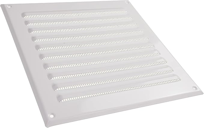 Vent Systems - 8 x 8 Inch White Metal Square Soffit Air Vent Grille Cover - Image 8