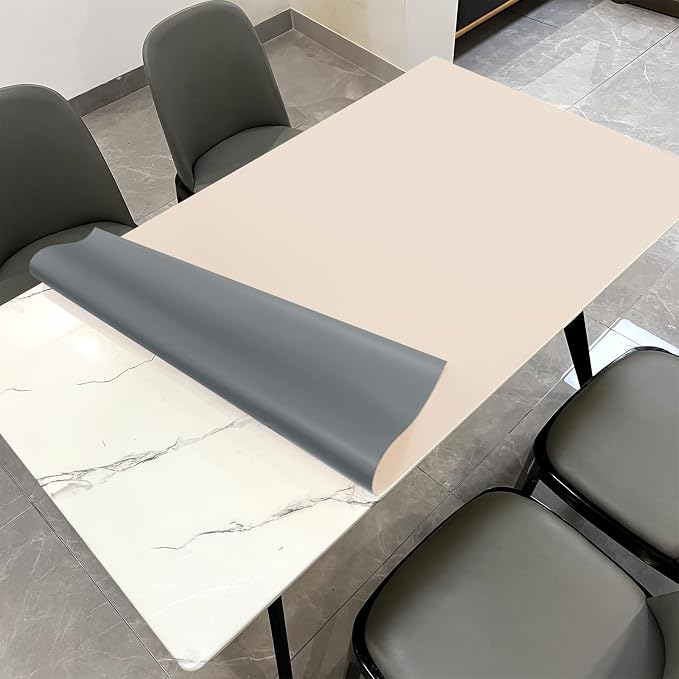 Leather Table Cover, 1.8mm Thick, 42x60 Inch Table Protector, Table Protector by Zinkooat
