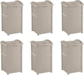 Suncast 6 Pack 15.75" x 16" x 31.6" Trash Hideaway 33 Gallon Resin Outdoor by Suncast