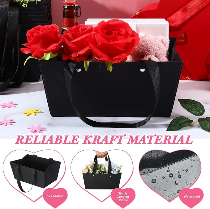 Glenmal 72 Pcs Baskets for Gifts Waterproof Empty Kraft Basket Bulk - Image 3