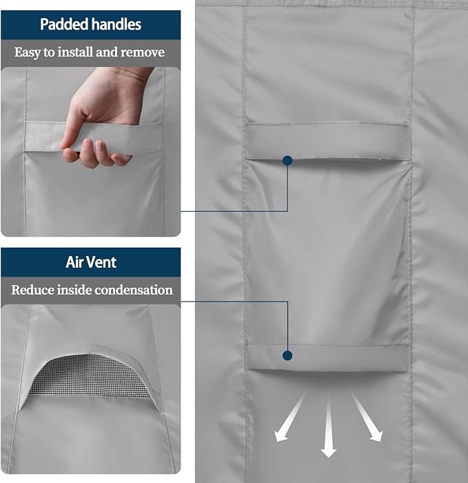 Easy-Going Round Patio Furniture Cover Waterproof Outdoor Dining Table and - Image 6