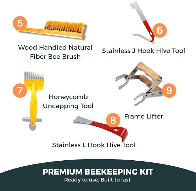 SunVara Bee Keeping Starter Kit Beekeeping Supplies, Bee Keeping Supplies-All - Image 4