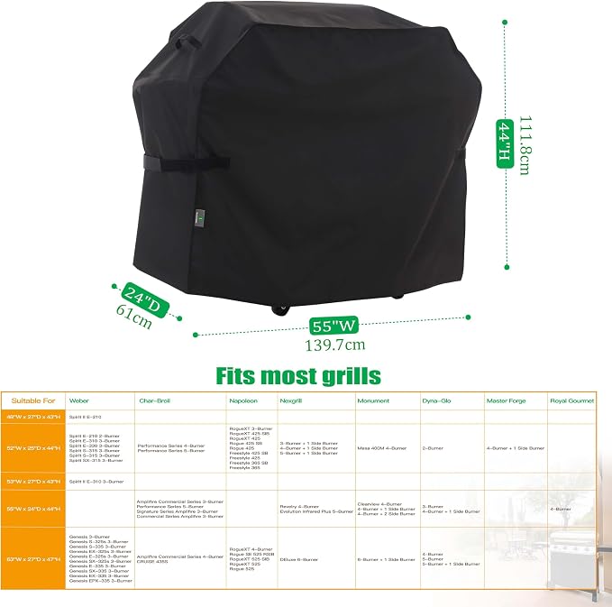 F&J Outdoors Grill Cover, Waterproof Anti-UV - Image 2
