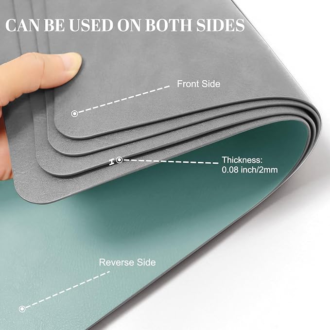 BLESWIN Faux Leather Placemats, PU Dining Table, Waterproof and Oil Resistant - Image 7