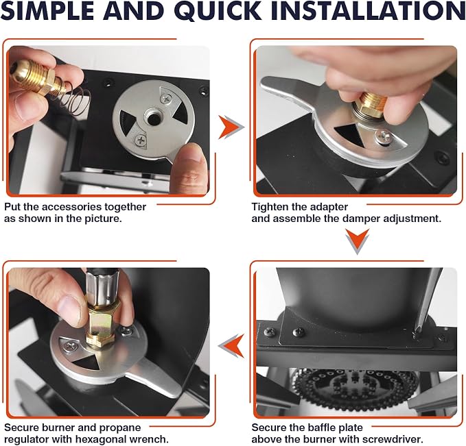 Llamaviva Propane Burner, High Pressure 100, 000 BTUs Single Gas Stove - Image 5