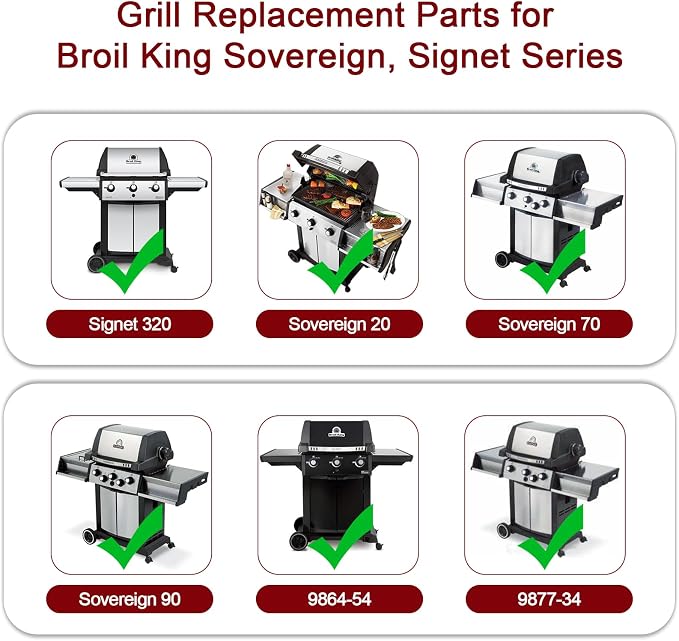 Hiorucet Grill Parts for Broil King 9468-54, Signet 320, Sovereign 20 70 90 90S - Image 6
