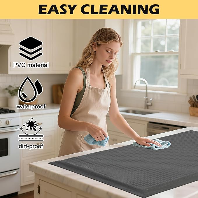 3 x 6 FT Anti Fatigue Mats Industrial 15/16 Inch Thick Soft Sponge Ergonomic - Image 4