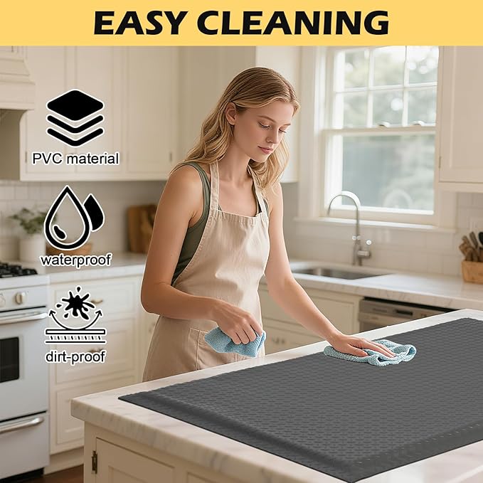 3 x 5 FT Anti Fatigue Mats Industrial 15/16 Inch Thick Soft Sponge Ergonomic - Image 4