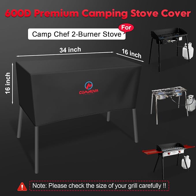 Comnova Grill Cover for Camp Chef 2 Burner Stoves - Image 2