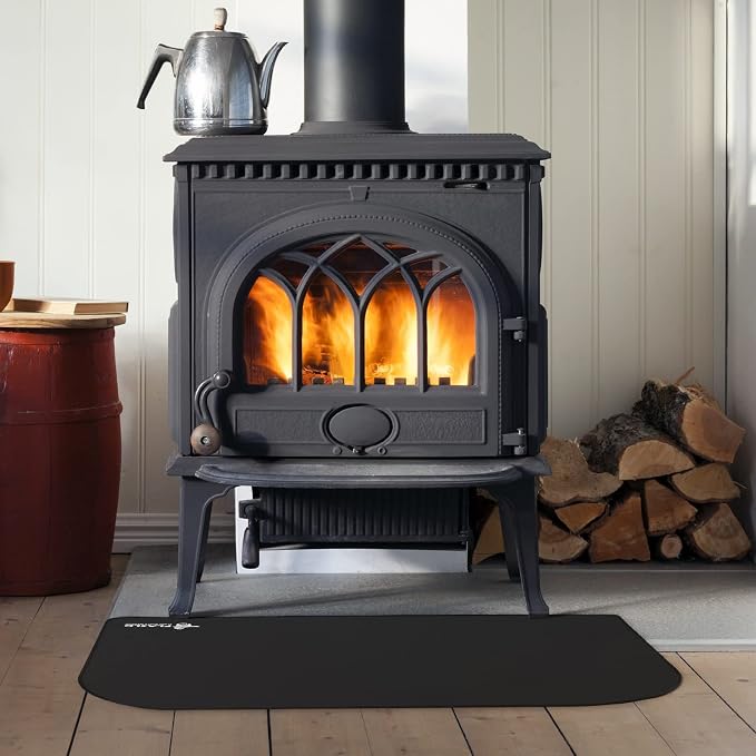 FLASLD Fireproof Indoor Fireplace Mat, Outdoor Flame-Resistant Pad Fiberglass - Image 2