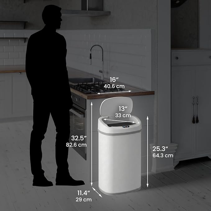 iTouchless 13 Gallon Automatic Sensor Trash Can - Image 6