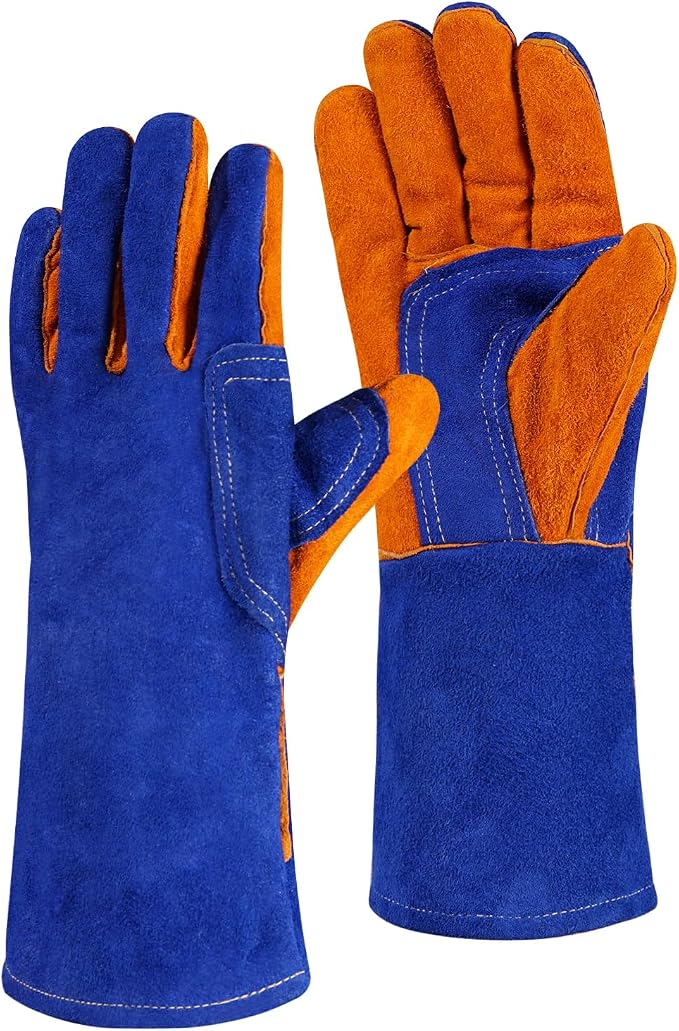 Leather Welding Gloves by Cxqunzon