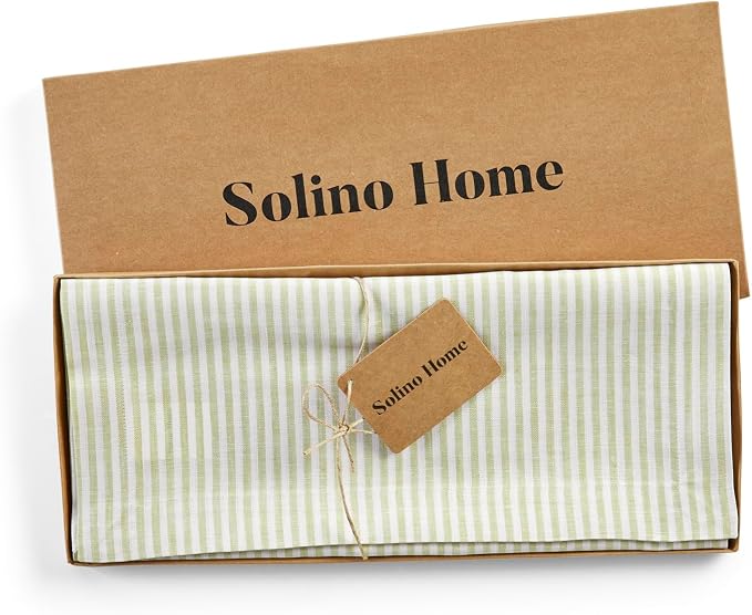 Solino Home Linen Striped Table Runner 156 Inches Long - Image 6