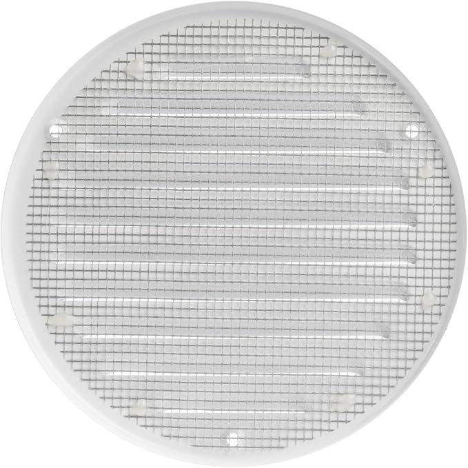 White Metal 5'' Inch Round Ventilation Grille - Image 3