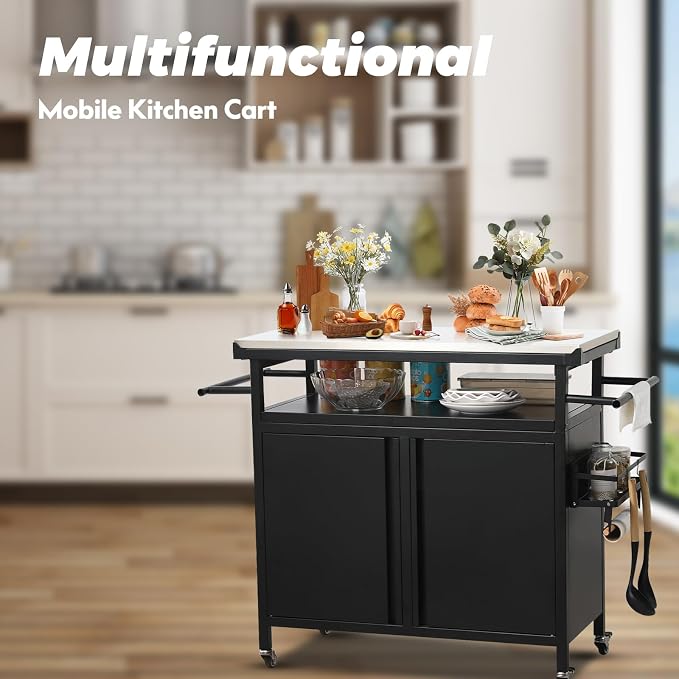 Outdoor Grill Cart Bar Cart - Image 5