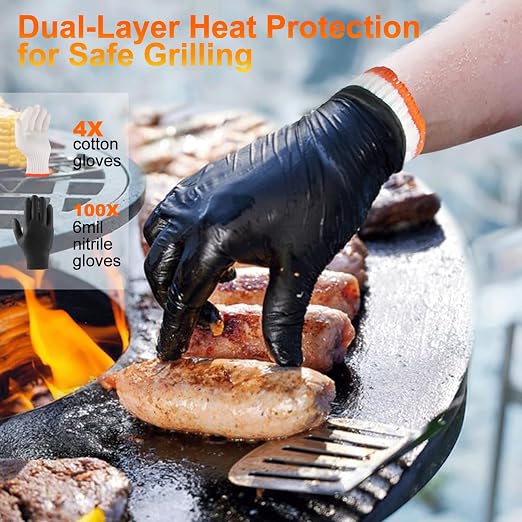 BBQ Gloves for Cooking Baking Grilling - Image 4