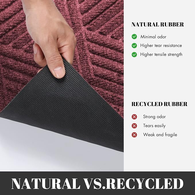 Yimobra Extra Large Door Mat 36x24, All-Season Waterproof Outdoor Mats - Image 4