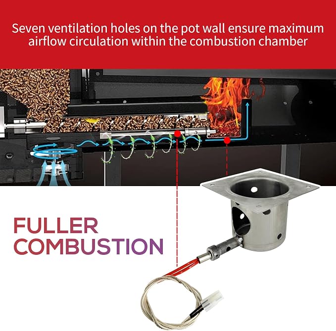 Replacement 7 Holes Firepot and AC Hot Rod Combo kit - Image 5