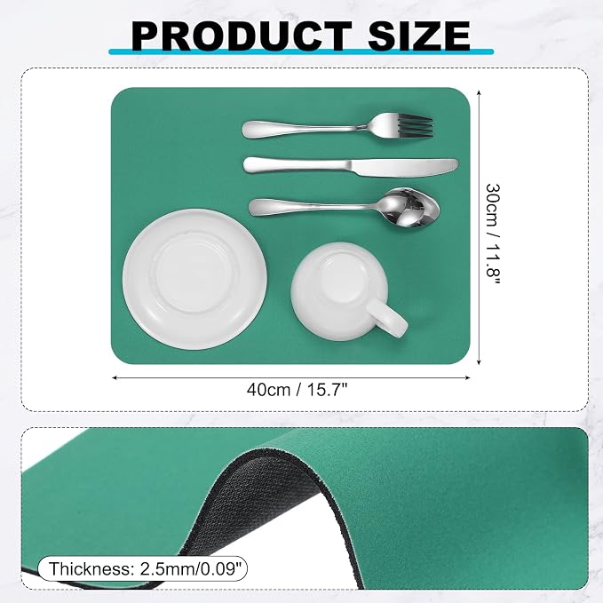 uxcell Silicone Mats for Kitchen Counter, 15.7" x 11.8" Non-Slip Countertop - Image 2