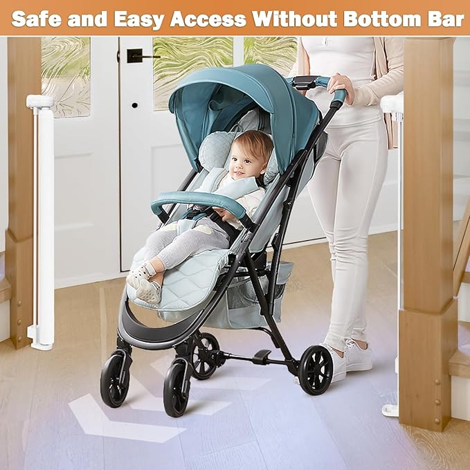 42" Extra Tall Retractable Baby Gates Dog Gate - Image 3