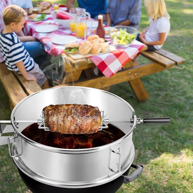 only fire Stainless Steel Multi-Purpose Rotisserie and Pizza Combo Kit - Image 5