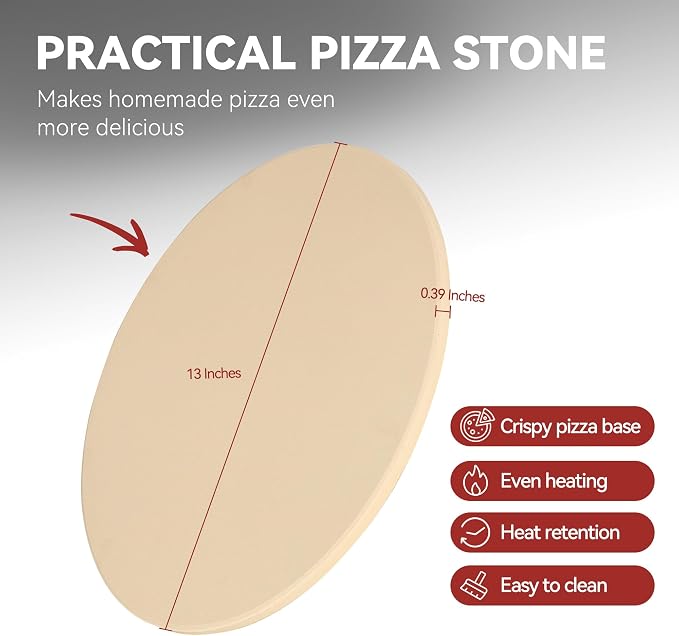 Outdoor Pizza Oven with 13-Inch Pizza Stone, 000 BTU, Portable Propane Gas - Image 4