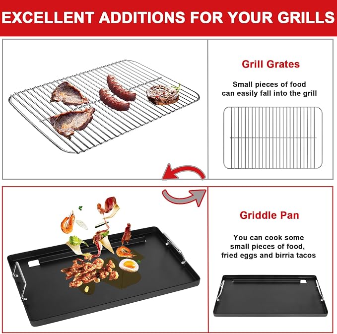 Full-Size Griddle Inserts for Charbroil Classic 360 3 Burner Gas Grill - Image 4