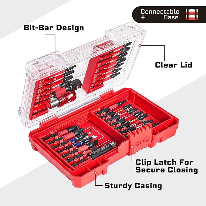 27Pieces Impact Screwdriver Bits Set, Magnetic S2 Steel - Image 3