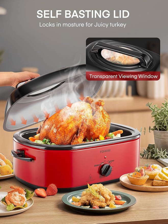 FOHERE 26QT Electric Roaster Oven - Image 7