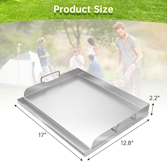 Universal Stainless Steel Griddle Flat Top Plate - Image 5