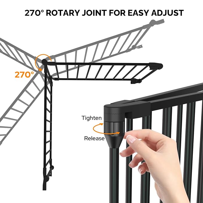 Bonnlo 120 Inches Wide Configurable Baby Gate, Fireplace Safety Fence/Guard - Image 8