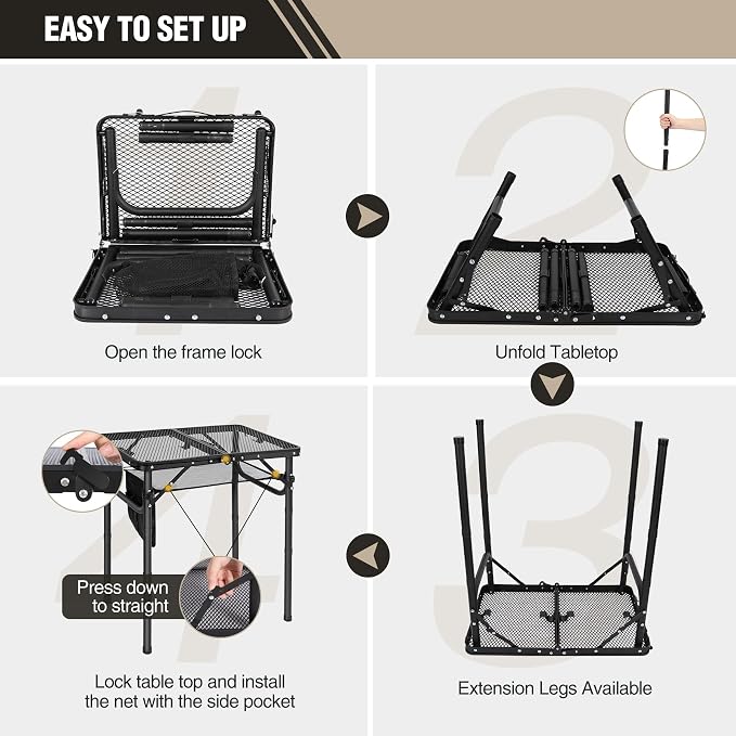 REDCAMP Small Folding Grill Table - Image 8