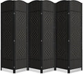 6 Panel Room Divider, 6Ft Folding Privacy Screen, Tall by cocosica