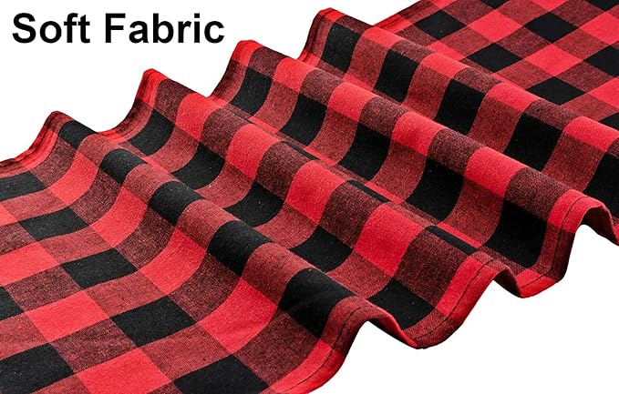 8 Pack Buffalo Check Table Runners Plaid Table Runner - Image 3