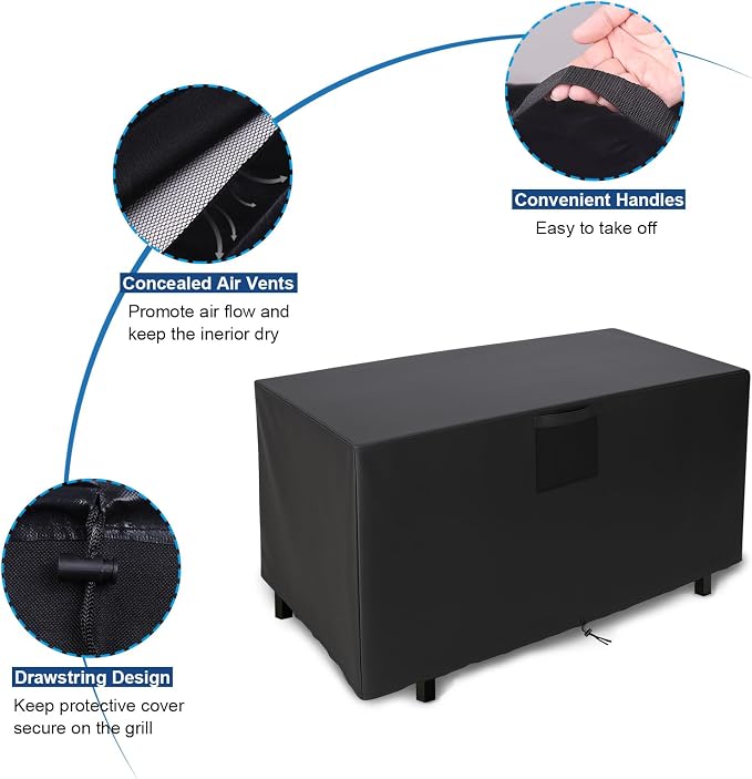 Square Fire Pit Cover, Upgraded Heavy Duty Fabric - Image 3
