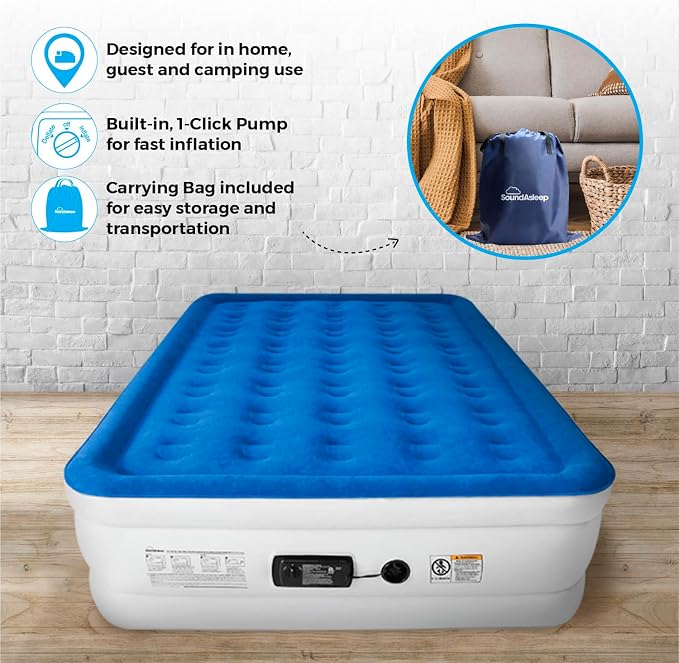 SoundAsleep Products Dream Series Luxury Air Mattress, ComfortCoil Technology - Image 7