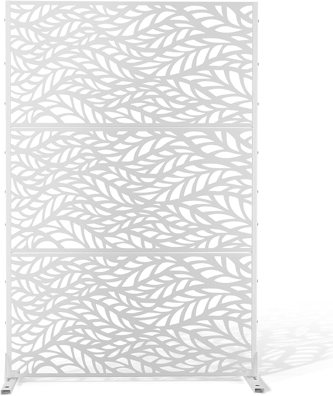 Metal Privacy Screen, Freestanding Decorative Privacy Screen by Unknown