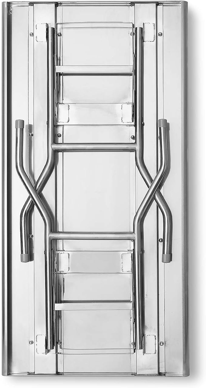 GRIDMANN Stainless Steel Folding Table 48 x 24 Inch, NSF Kitchen Prep & Work - Image 5
