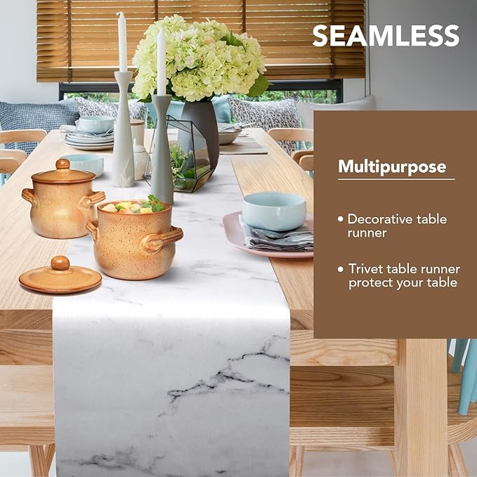 2 Pcs Trivet Table Runner Hot Plates Mat 12 X 40 Inch Heat Resistant Table - Image 4