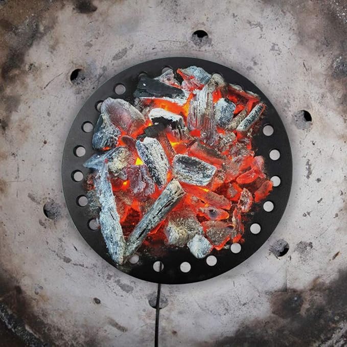 Dracarys Round cast Iron fire Grate, BBQ high Heat Charcoal Plate - Image 5