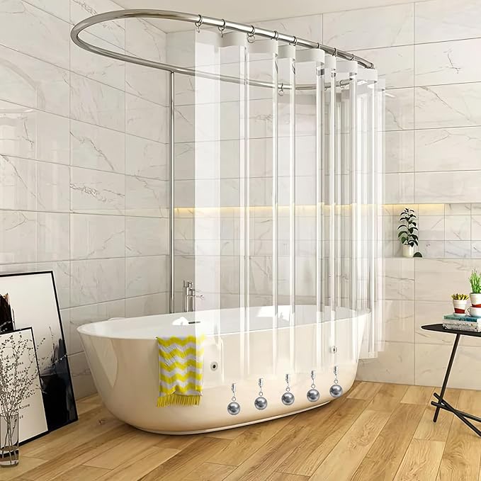8 Pack Shower Curtain Weights, Prevent Curtain Liner from Blowing Around - Image 2