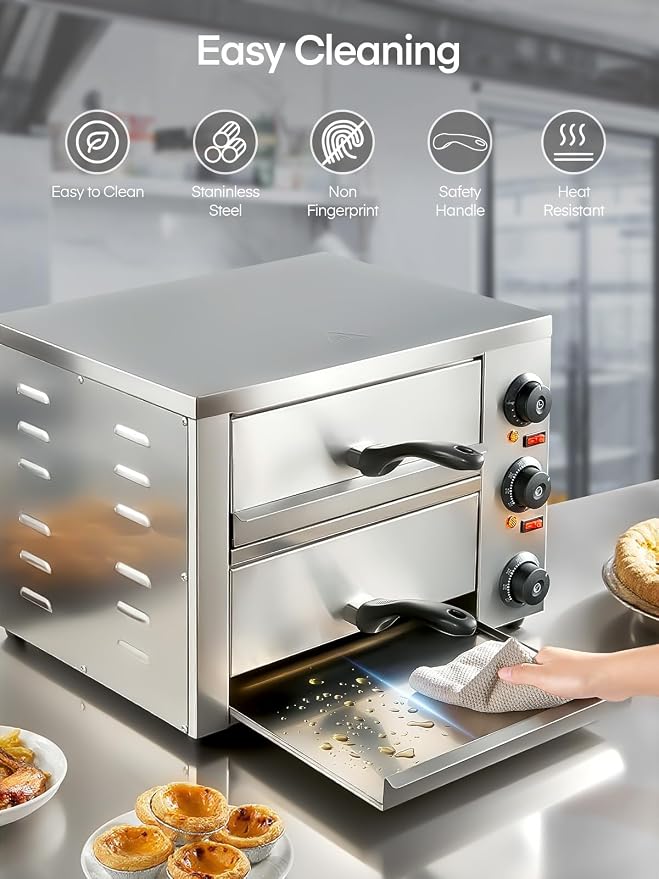 12 Inch Commercial Pizza Oven, Countertop Pizza Ovens - Image 6
