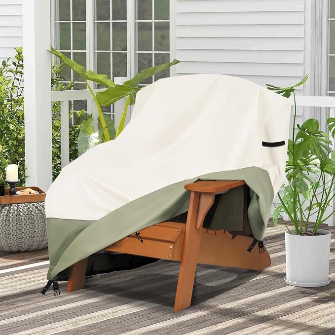 Patio Adirondack Chair Cover 35 W x 37 D x 36 H inches, 600D Heavy Duty - Image 8