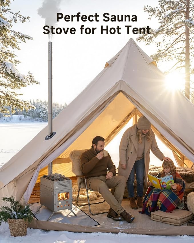 Sauna Hot Tent Stove, Camping Wood Burning Stove - Image 8