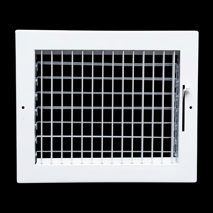 Fits 10x8 Duct Opening Steel Adjustable Air Supply Grille by Handua | Register - Image 3
